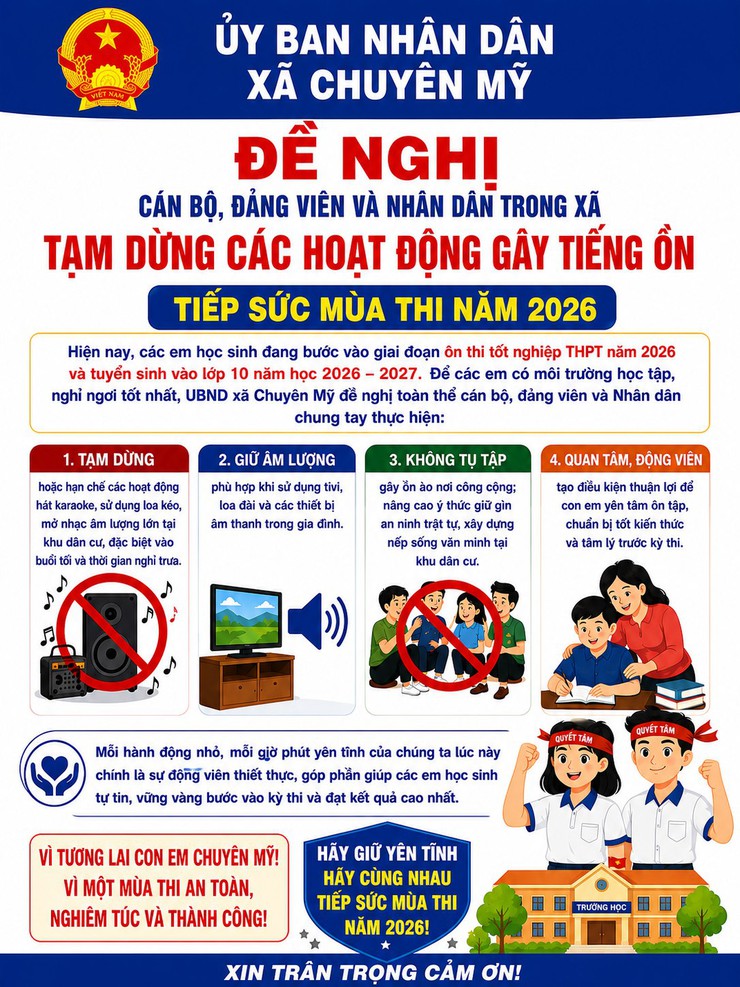 Cùng các em vượt vũ môn - giữ gìn yên tĩnh mùa thi- Ảnh 1.