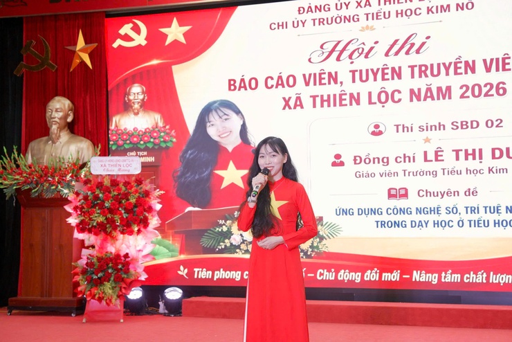 Chung khảo Hội thi Báo cáo viên, Tuyên truyền viên giỏi xã Thiên Lộc năm 2026- Ảnh 19.