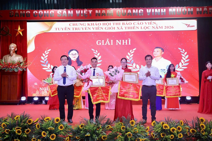 Chung khảo Hội thi Báo cáo viên, Tuyên truyền viên giỏi xã Thiên Lộc năm 2026- Ảnh 21.