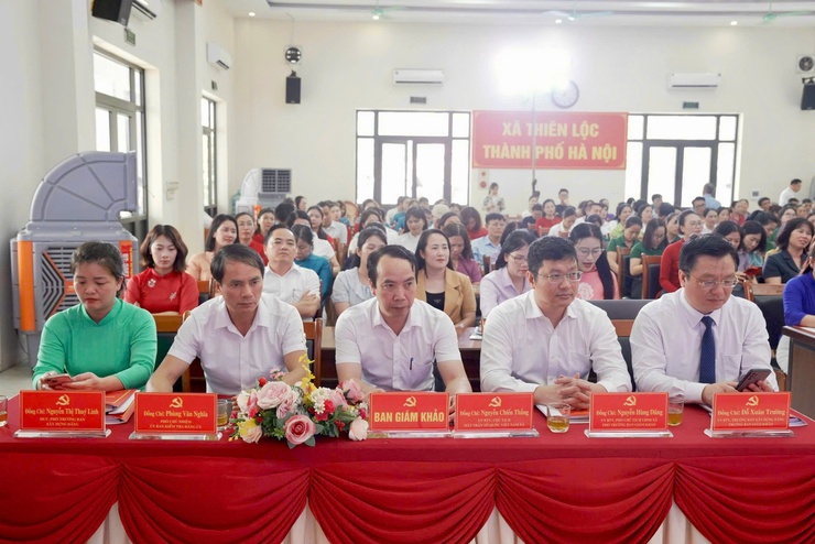 Chung khảo Hội thi Báo cáo viên, Tuyên truyền viên giỏi xã Thiên Lộc năm 2026- Ảnh 4.