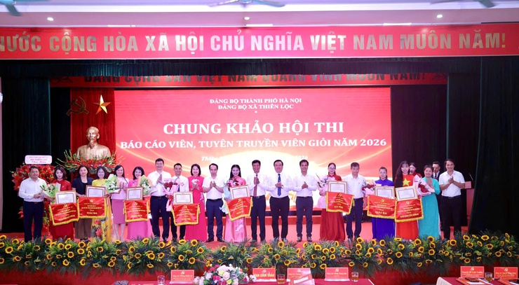 Chung khảo Hội thi Báo cáo viên, Tuyên truyền viên giỏi xã Thiên Lộc năm 2026- Ảnh 25.