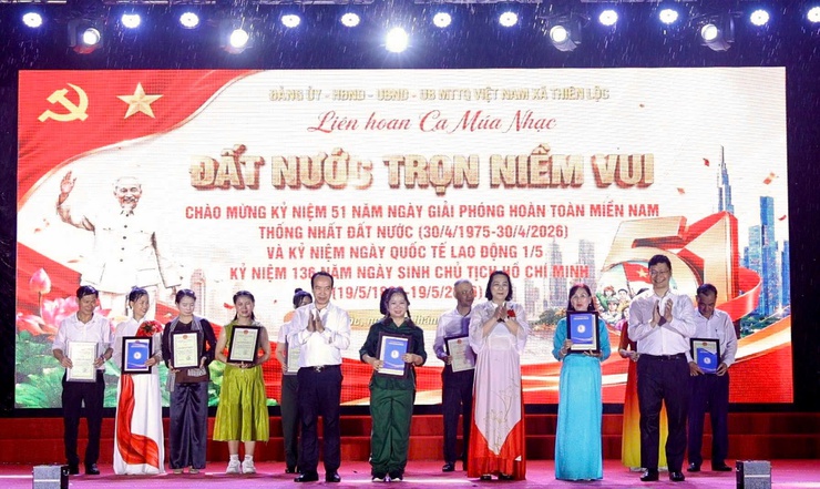 Liên hoan Ca - Múa - Nhạc "Đất nước trọn niềm vui" xã Thiên Lộc năm 2026- Ảnh 21.