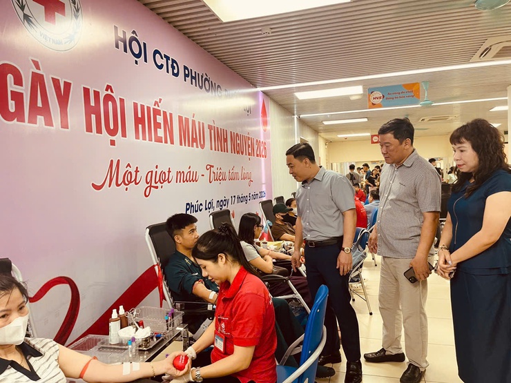 Hội Chữ thập đỏ phường Phúc Lợi tổ chức “Ngày hội hiến máu nhân đạo” đợt 1 năm 2026- Ảnh 3.
