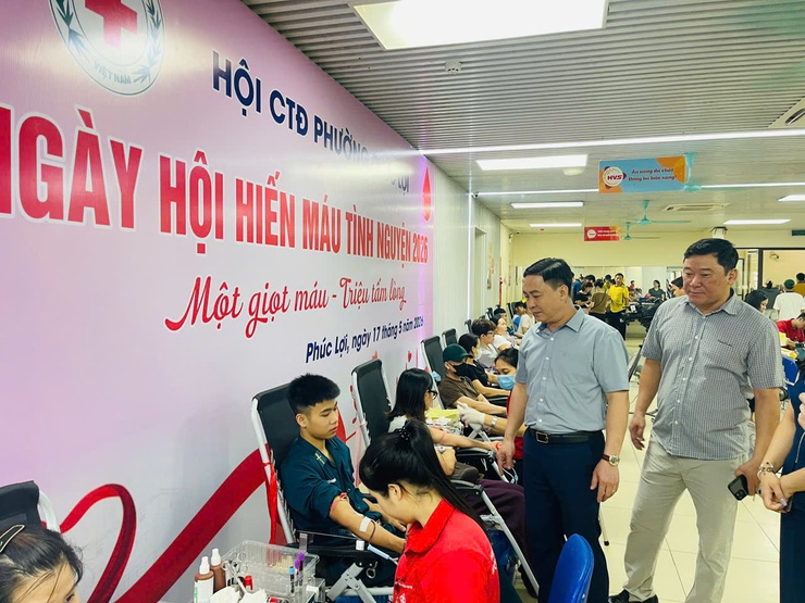 Hội Chữ thập đỏ phường Phúc Lợi tổ chức “Ngày hội hiến máu nhân đạo” đợt 1 năm 2026- Ảnh 4.