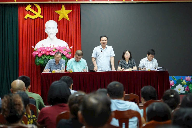 UBND Xã Thường Tín đối thoại, tuyên truyền các hộ dân thôn Văn Giáp.- Ảnh 1.