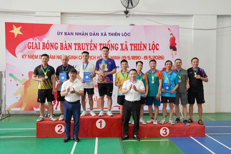 Sôi nổi Giải bóng bàn truyền thống xã Thiên Lộc năm 2026- Ảnh 13.