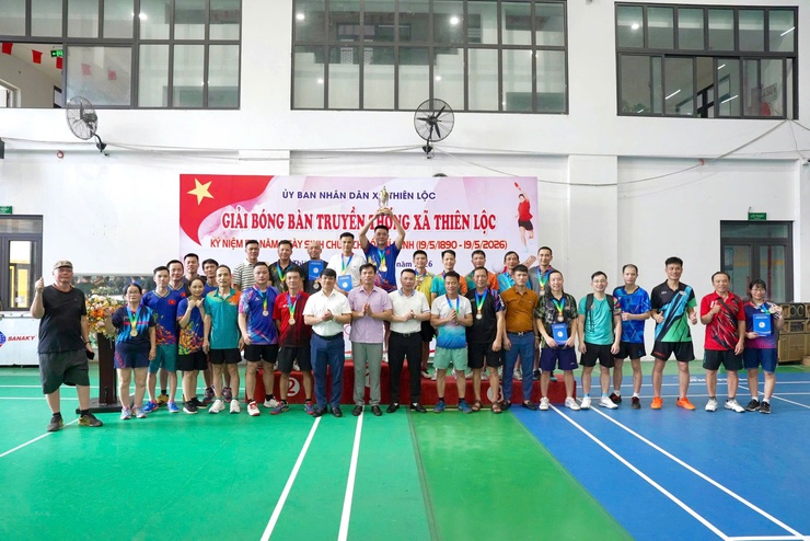 Sôi nổi Giải bóng bàn truyền thống xã Thiên Lộc năm 2026- Ảnh 16.