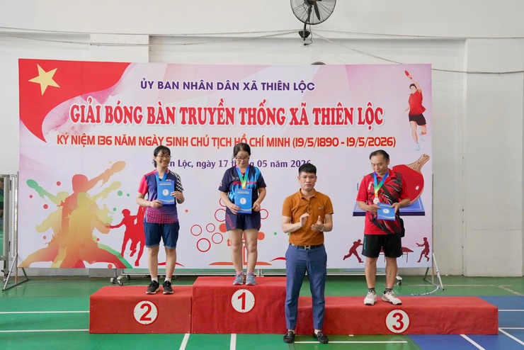 Sôi nổi Giải bóng bàn truyền thống xã Thiên Lộc năm 2026- Ảnh 14.