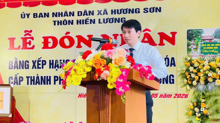 Thôn Hiền Lương đón nhận Bằng xếp hạng Di tích lịch sử - văn hóa cấp thành phố đình làng- Ảnh 8.