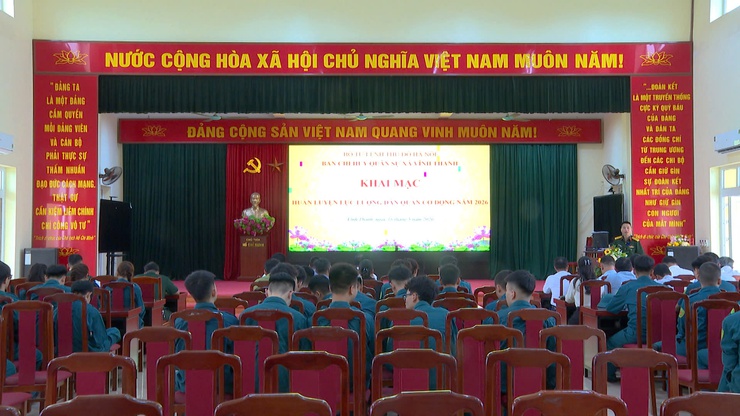 XÃ VĨNH THANH KHAI MẠC HUẤN LUYỆN DÂN QUÂN CƠ ĐỘNG NĂM 2026- Ảnh 4.