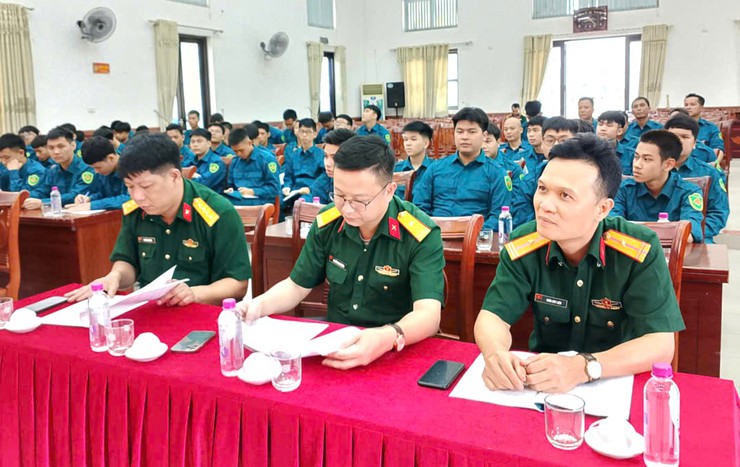 Ban chỉ huy phòng thủ khu vực 4- Gia Lâm khai mạc huấn luyện dân quân năm thứ nhất năm 2026- Ảnh 1.