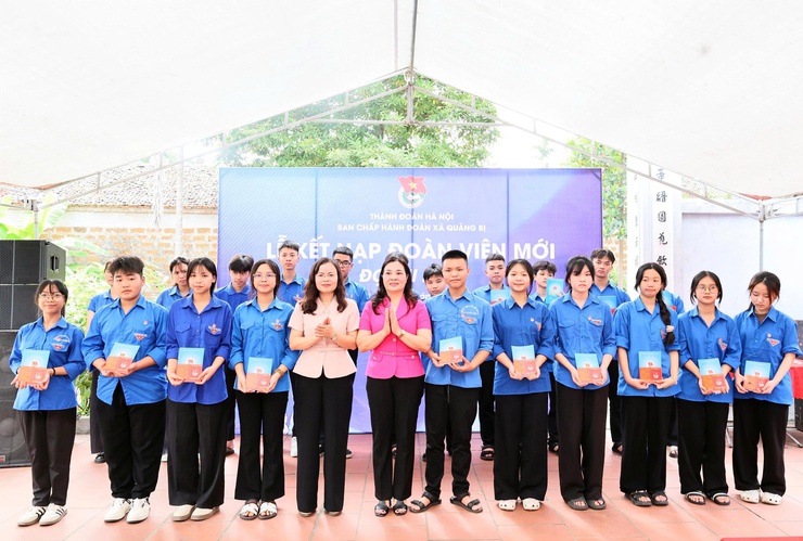 Quảng Bị kết nạp 160 đoàn viên mới đợt 3 năm 2026 tại địa chỉ đỏ Văn chỉ Đặng Ma La- Ảnh 3.