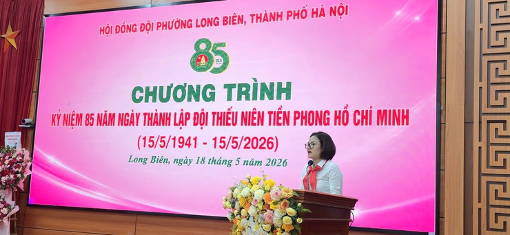 Phường Long Biên sôi nổi các hoạt động kỷ niệm 85 năm ngày thành lập Đội TNTP Hồ Chí Minh- Ảnh 1.