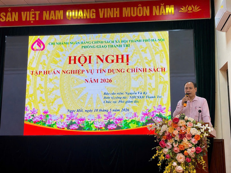 Hội nghị “Tập huấn nghiệp vụ tín dụng chính sách năm 2026” cho người dân xã Ngọc Hồi- Ảnh 1.