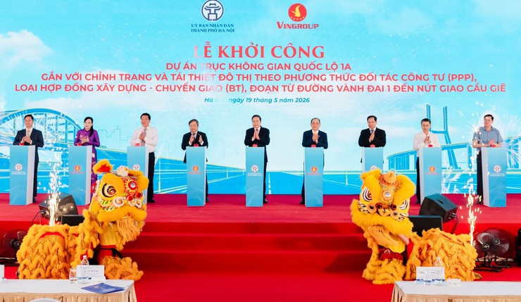 Hà Nội khởi công trục không gian Quốc lộ 1A gần 162.000 tỷ đồng- Ảnh 1.