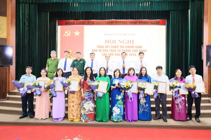 ĐẢNG ỦY XÃ THƯ LÂM TỔ CHỨC HỘI NGHỊ TỔNG KẾT CUỘC THI CHÍNH LUẬN VỀ BẢO VỆ NỀN TẢNG TƯ TƯỞNG CỦA ĐẢNG LẦN THỨ SÁU, NĂM 2026
- Ảnh 12.