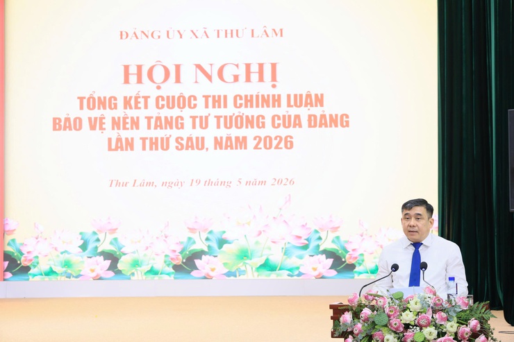 ĐẢNG ỦY XÃ THƯ LÂM TỔ CHỨC HỘI NGHỊ TỔNG KẾT CUỘC THI CHÍNH LUẬN VỀ BẢO VỆ NỀN TẢNG TƯ TƯỞNG CỦA ĐẢNG LẦN THỨ SÁU, NĂM 2026
- Ảnh 4.