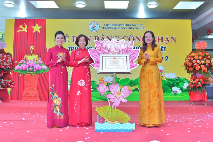 Lễ đón Bằng công nhận Trường Mầm non Phương Liệt đạt chuẩn Quốc gia Mức độ 2: Dấu mốc tự hào của Giáo dục mầm non phường Phương Liệt- Ảnh 3.