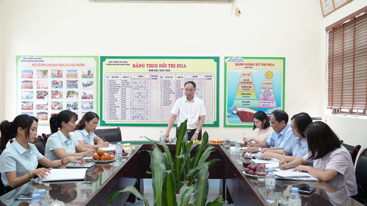 Ban Văn hóa – Xã hội HĐND phường Yên Nghĩa kiểm tra, giám sát công tác thu, chi và tổ chức bữa ăn bán trú tại các trường học công lập- Ảnh 2.