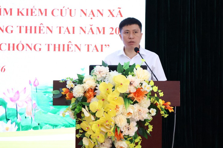 Xã Ba Vì tổ chức hội nghị tập huấn, tuyên truyền nghiệp vụ phòng, chống thiên tai và tìm kiếm cứu nạn năm 2026- Ảnh 2.
