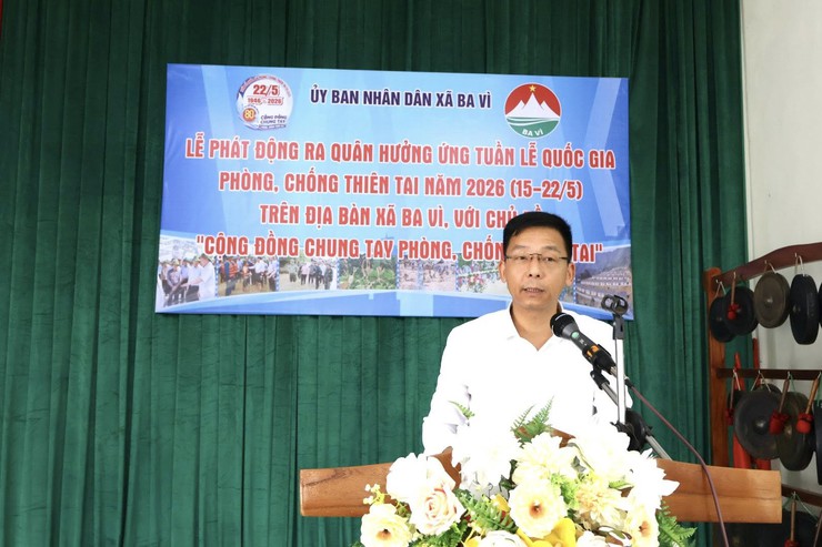 XÃ BA VÌ CHỦ ĐỘNG PHÒNG, CHỐNG THIÊN TAI NĂM 2026- Ảnh 1.