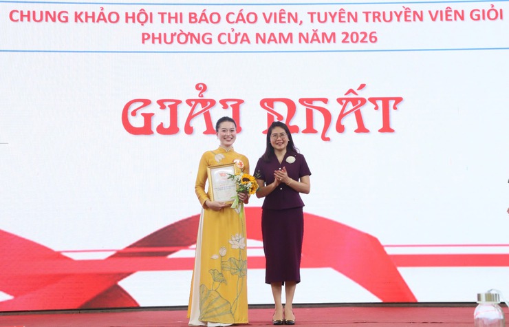 CHUNG KHẢO HỘI THI BÁO CÁO VIÊN, TUYÊN TRUYỀN VIÊN GIỎI PHƯỜNG CỬA NAM NĂM 2026 – LAN TỎA BẢN LĨNH, TRÍ TUỆ VÀ NHIỆT HUYẾT CHÍNH TRỊ- Ảnh 5.