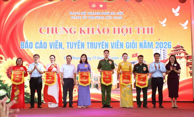 CHUNG KHẢO HỘI THI BÁO CÁO VIÊN, TUYÊN TRUYỀN VIÊN GIỎI PHƯỜNG CỬA NAM NĂM 2026 – LAN TỎA BẢN LĨNH, TRÍ TUỆ VÀ NHIỆT HUYẾT CHÍNH TRỊ- Ảnh 6.