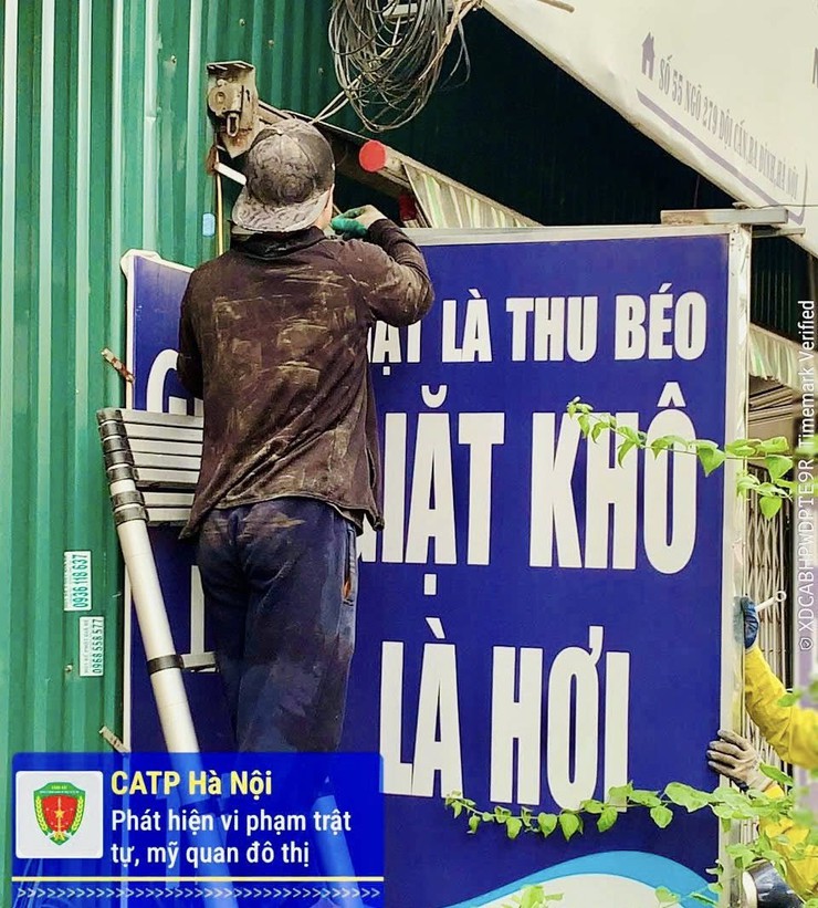 Ngọc Hà: Tiếp tục ra quân xử lý vi phạm trật tự đô thị, giữ gìn đường thông hè thoáng- Ảnh 1.