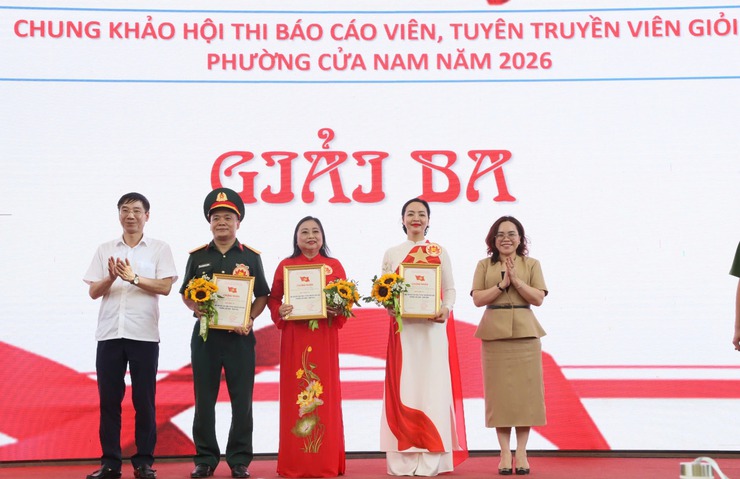CHUNG KHẢO HỘI THI BÁO CÁO VIÊN, TUYÊN TRUYỀN VIÊN GIỎI PHƯỜNG CỬA NAM NĂM 2026 – LAN TỎA BẢN LĨNH, TRÍ TUỆ VÀ NHIỆT HUYẾT CHÍNH TRỊ- Ảnh 7.