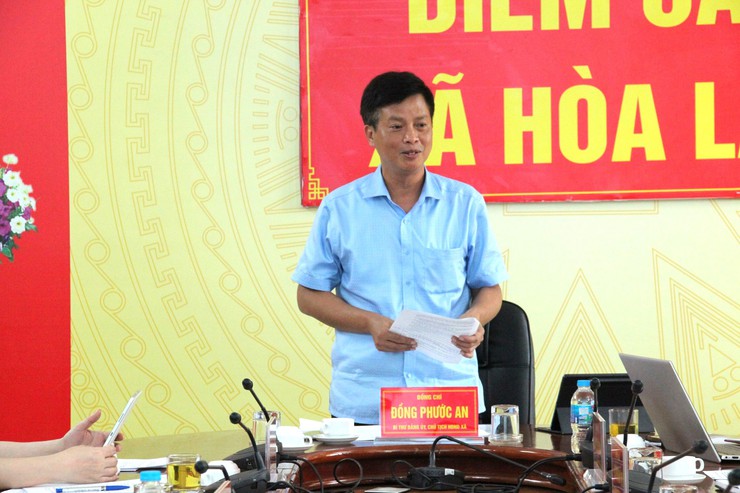 Hòa Lạc tổ chức hội nghị liên tịch chuẩn bị kỳ họp thứ Hai HĐND xã khóa II- Ảnh 5.