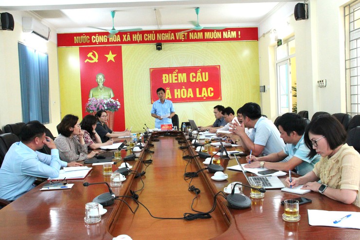 Hòa Lạc tổ chức hội nghị liên tịch chuẩn bị kỳ họp thứ Hai HĐND xã khóa II- Ảnh 1.