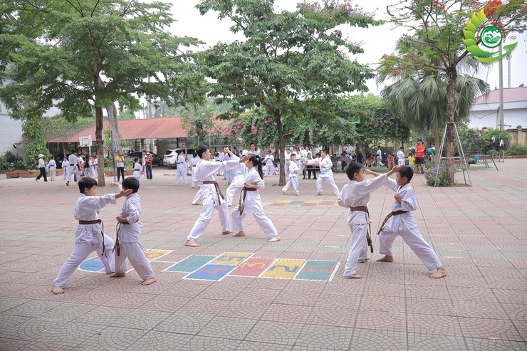 Hơn 200 võ sinh tham gia kỳ thi nâng cấp đai Karatedo tại xã Phú Cát- Ảnh 14.