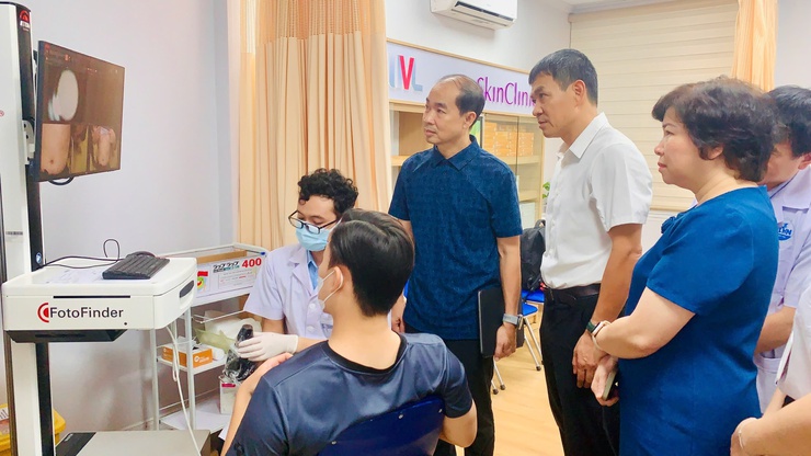 Sở Y tế kiểm tra, đánh giá chất lượng bệnh viện tại Bệnh viện Da liễu Hà Nội và Bệnh viện Đa khoa Bảo Sơn 2- Ảnh 2.