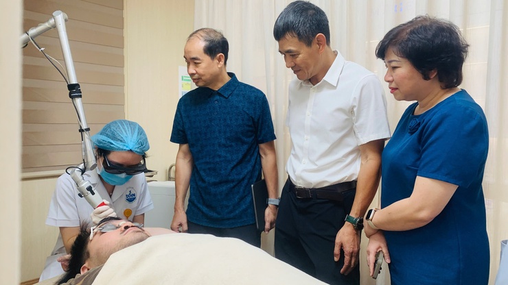 Sở Y tế kiểm tra, đánh giá chất lượng bệnh viện tại Bệnh viện Da liễu Hà Nội và Bệnh viện Đa khoa Bảo Sơn 2- Ảnh 5.