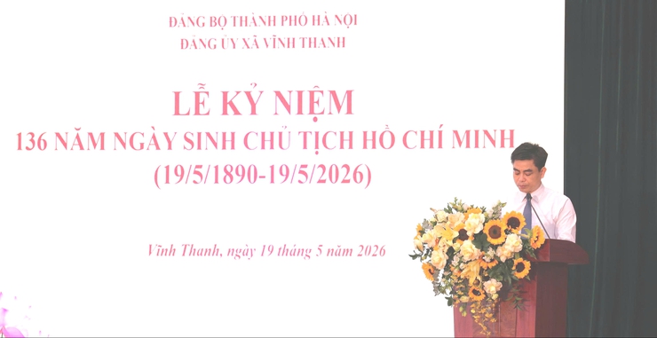 XÃ VĨNH THANH TỔ CHỨC KỶ NIỆM 136 NĂM NGÀY SINH CHỦ TỊCH HỒ CHÍ MINH; SƠ KẾT 5 NĂM THỰC HIỆN KẾT LUẬN SỐ 01-KL/TW VÀ TRAO THƯỞNG CÁC TẬP THỂ, CÁ NHÂN TIÊU BIỂU- Ảnh 4.