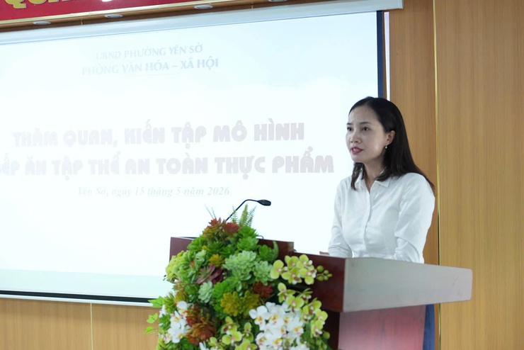 Trường Mầm non Ánh Sao tổ chức chương trình tham quan, kiến tập mô hình bếp ăn tập thể đảm bảo an toàn thực phẩm năm học 2025-2026.- Ảnh 1.