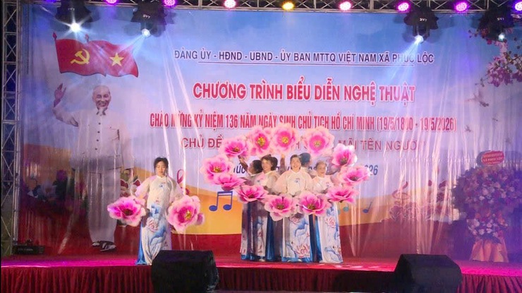 PHÚC LỘC: ĐẶC SẮC ĐÊM BIỂU DIỄN NGHỆ THUẬT CHÀO MỪNG 136 NĂM NGÀY SINH CHỦ TỊCH HỒ CHÍ MINH- Ảnh 6.