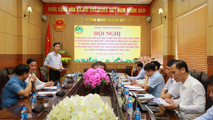 HĐND Xã Suối Hai tổ chức hội nghị chuẩn bị kỳ họp giữa năm 2026 HĐND xã khóa II, nhiệm kỳ 2026 – 2031- Ảnh 2.