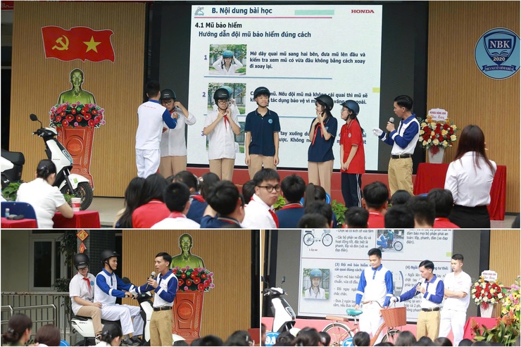 Công an phường Phúc Lợi tuyên truyền phòng, chống tai nạn thương tích và phòng tránh tai nạn giao thông cho học sinh- Ảnh 3.