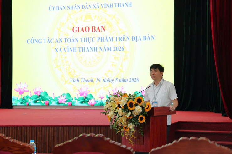 UBND XÃ VĨNH THANH TỔ CHỨC HỘI NGHỊ GIAO BAN CÔNG TÁC ĐẢM BẢO AN TOÀN THỰC PHẨM- Ảnh 5.