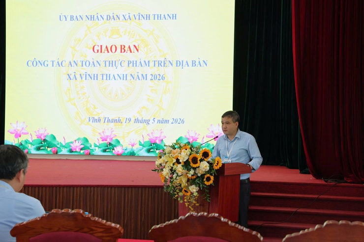 UBND XÃ VĨNH THANH TỔ CHỨC HỘI NGHỊ GIAO BAN CÔNG TÁC ĐẢM BẢO AN TOÀN THỰC PHẨM- Ảnh 3.