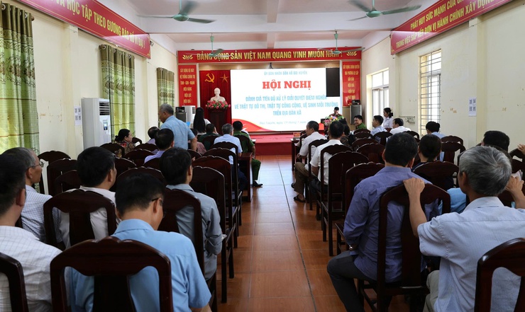 Đại Xuyên đánh giá tiến độ xử lý các “điểm nghẽn” về trật tự đô thị, vệ sinh môi trường- Ảnh 1.