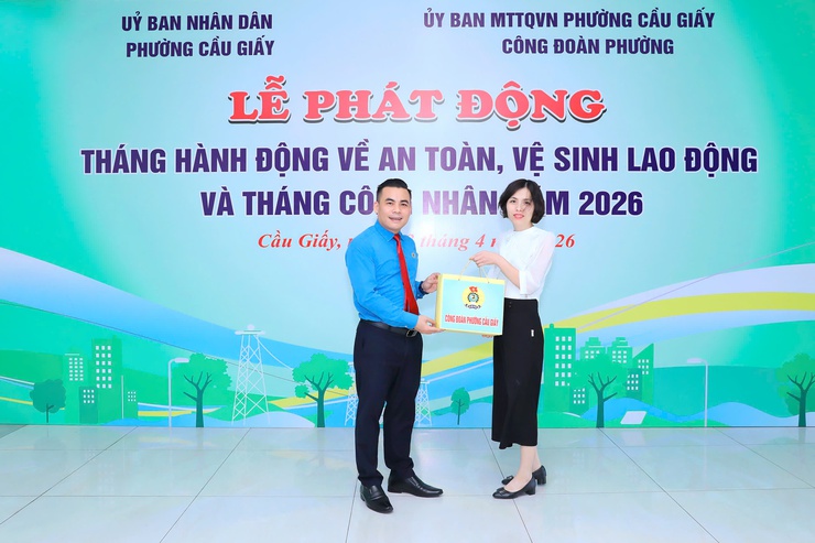CÔNG ĐOÀN PHƯỜNG CẦU GIẤY TỔ CHỨC CHƯƠNG TRÌNH "CẢM ƠN NGƯỜI LAO ĐỘNG" NĂM 2026- Ảnh 4.