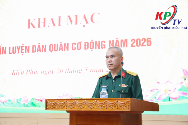 Xã Kiều Phú khai mạc huấn luyện dân quân cơ động năm 2026- Ảnh 4.
