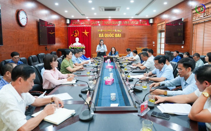HỘI NGHỊ PHẢN BIỆN XÃ HỘI DỰ THẢO KẾ HOẠCH PHÁT TRIỂN KINH TẾ - XÃ HỘI 5 NĂM GIAI ĐOẠN 2026 - 2030 CỦA XÃ QUỐC OAI- Ảnh 1.