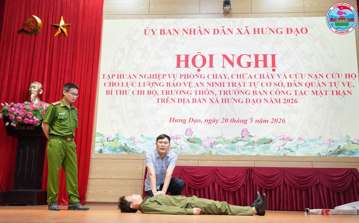 XÃ HƯNG ĐẠO TỔ CHỨC HỘI NGHỊ TUYÊN TRUYỀN, TẬP HUẤN NGHIỆP VỤ PHÒNG CHÁY, CHỮA CHÁY VÀ CỨU NẠN, CỨU HỘ NĂM 2026- Ảnh 4.