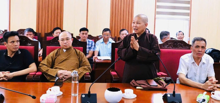 UBND xã Quang Minh làm việc về công tác tổ chức Đại lễ Phật đản năm 2026- Ảnh 3.