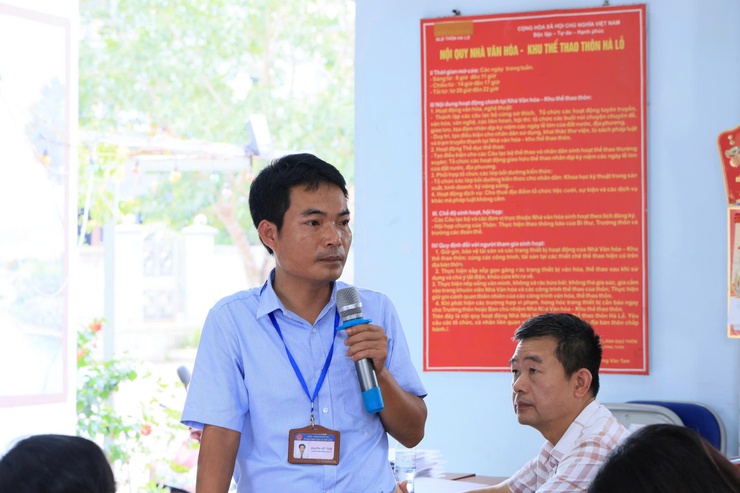 UBND xã Thư Lâm phối hợp với Công ty Cổ phần Công nghệ môi trường Sugina tổ chức Hội nghị lấy ý kiến cơ quan, tổ chức, cá nhân và cộng đồng dân cư đối với Đồ án điều chỉnh cục bộ các ô đất LK-39, LK-40, LK-41, LK-42 - Ảnh 13.