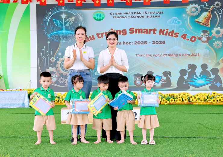 SÔI NỔI CHƯƠNG TRÌNH “ĐẤU TRƯỜNG SMART KIDS 4.0” TẠI TRƯỜNG MẦM NON THƯ LÂM- Ảnh 20.