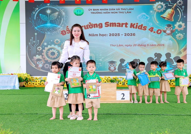 SÔI NỔI CHƯƠNG TRÌNH “ĐẤU TRƯỜNG SMART KIDS 4.0” TẠI TRƯỜNG MẦM NON THƯ LÂM- Ảnh 21.